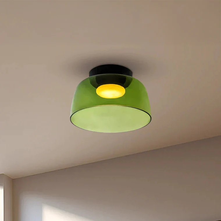WOMO Colorful Glass Round Flush Mount Ceiling Light-WM1332 - Image 16