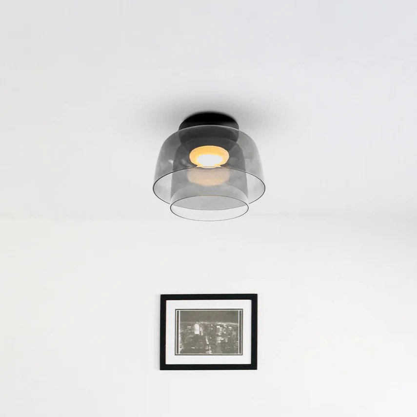WOMO Colorful Glass Round Flush Mount Ceiling Light-WM1332 - Image 7