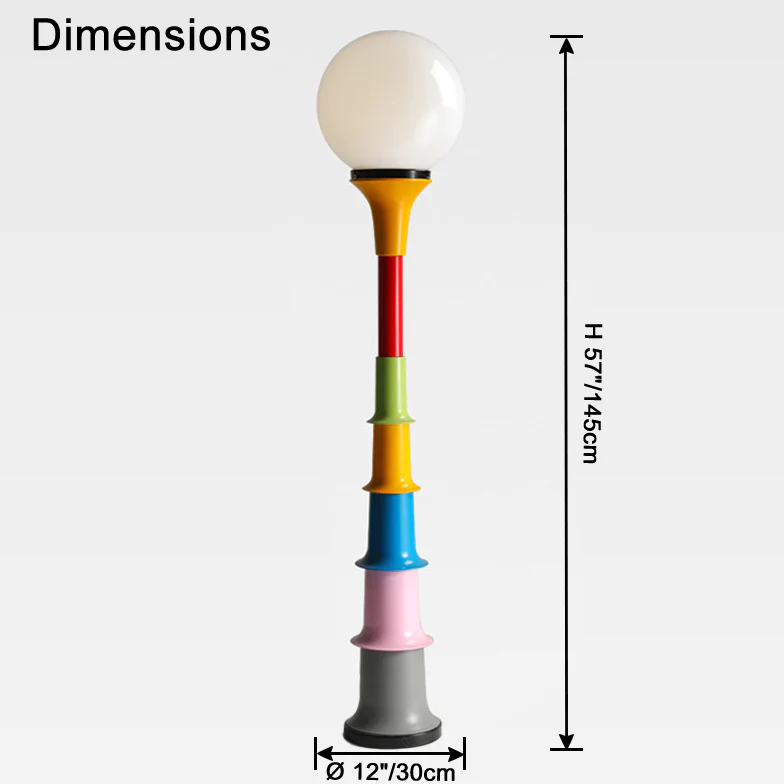 WOMO Colorful Globe Floor Lamp-WM7087 - Image 27