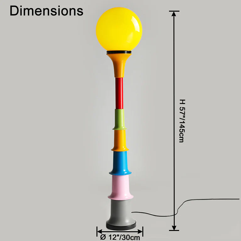 WOMO Colorful Globe Floor Lamp-WM7087 - Image 29