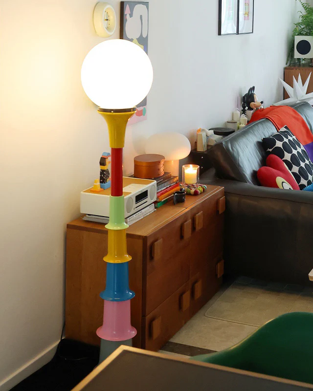 WOMO Colorful Globe Floor Lamp-WM7087 - Image 4