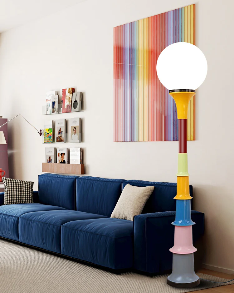 WOMO Colorful Globe Floor Lamp-WM7087 - Image 7