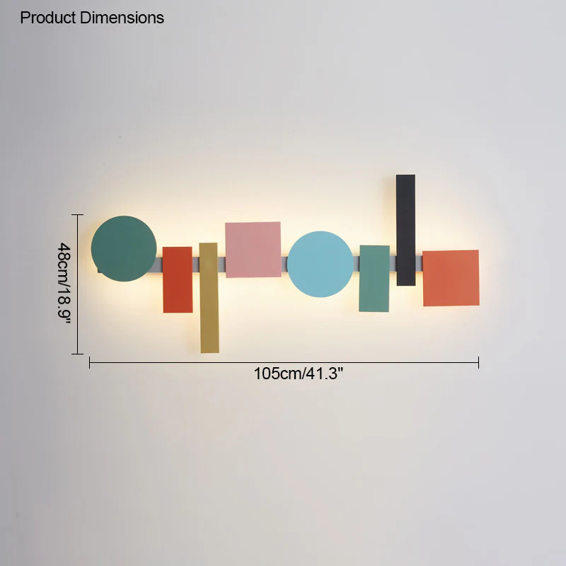 WOMO Colorful Sculptural Art Wall Sconce-WM6080 - Image 17