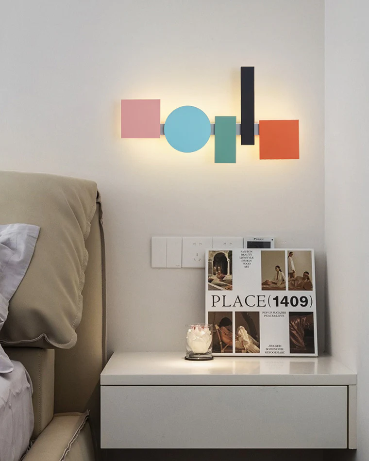 WOMO Colorful Sculptural Art Wall Sconce-WM6080 - Image 2