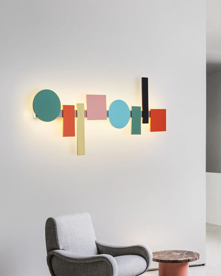 WOMO Colorful Sculptural Art Wall Sconce-WM6080 - Image 3