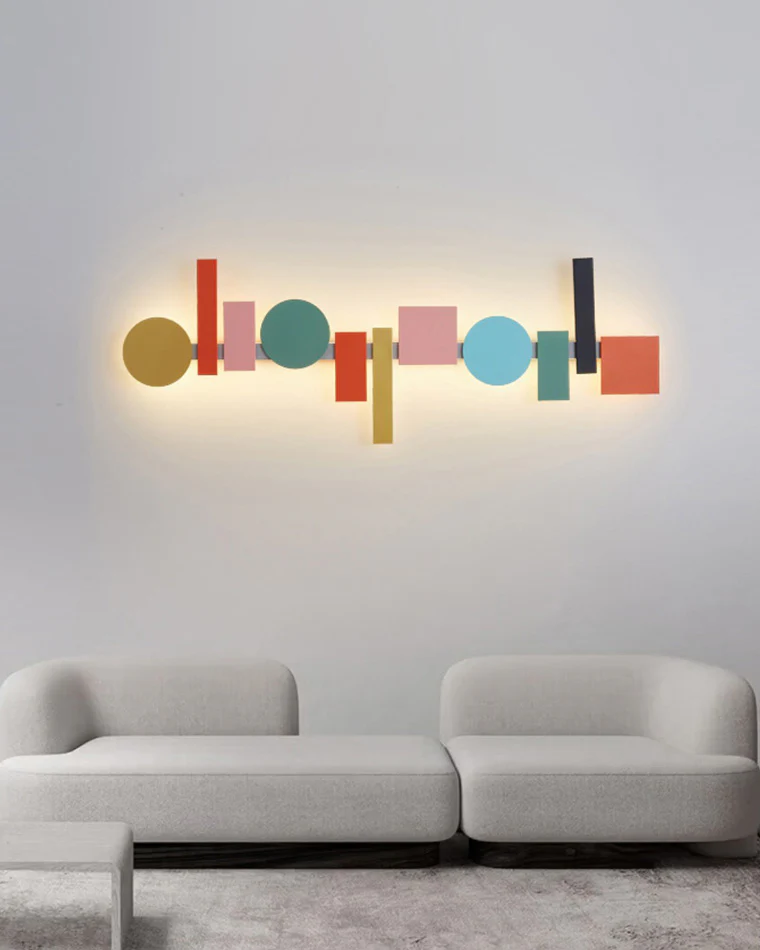 WOMO Colorful Sculptural Art Wall Sconce-WM6080 - Image 5