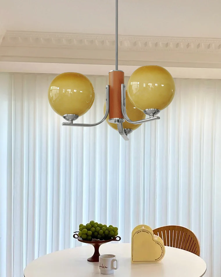 WOMO Colored Glass Arm Chandelier-WM2697 - Image 2