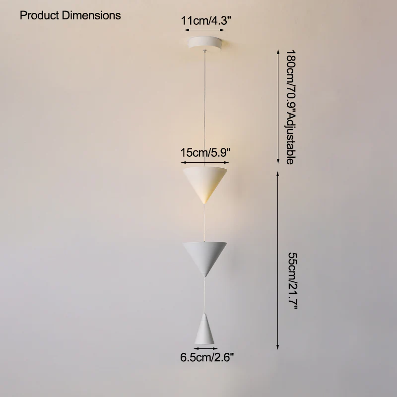 WOMO Unique Cone Pendant Light for Bedroom-WM2229 - Image 14