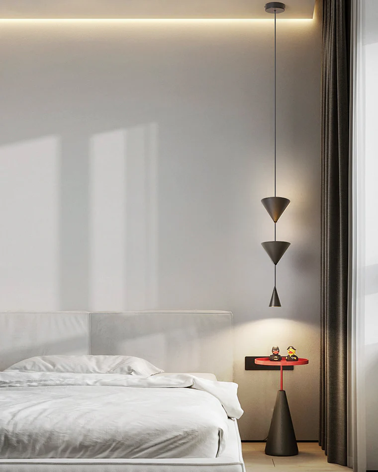 WOMO Unique Cone Pendant Light for Bedroom-WM2229 - Image 6