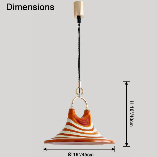 WOMO Cone Rise Fall Pendant Light-WM2866 - Image 20