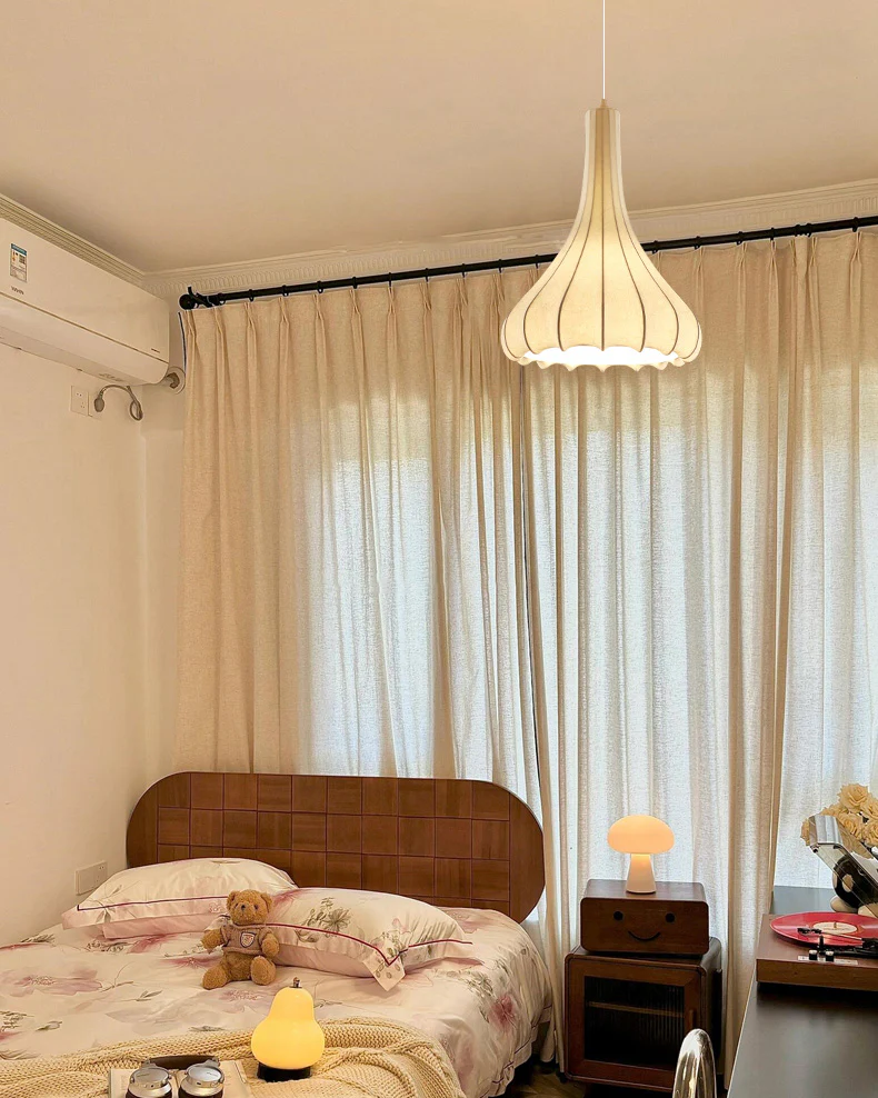 WOMO Cone Silk Pendant Light-WM2975 - Image 13