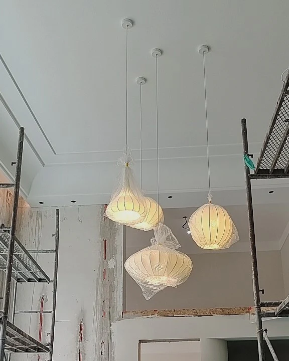 WOMO Cone Silk Pendant Light-WM2975 - Image 15