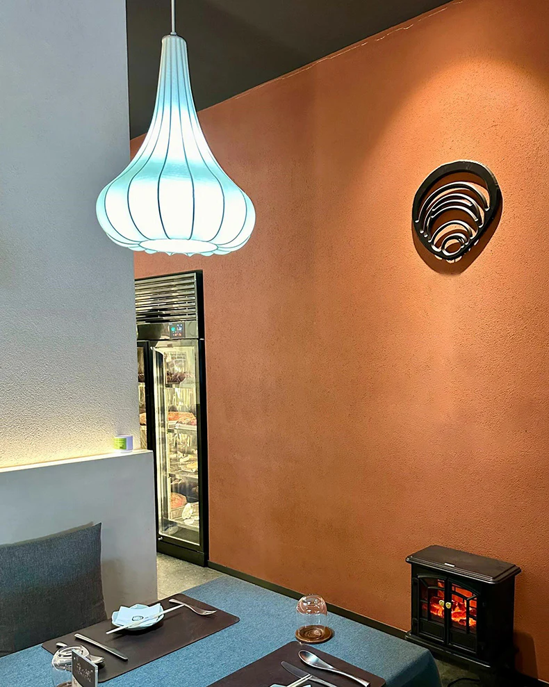 WOMO Cone Silk Pendant Light-WM2975 - Image 16