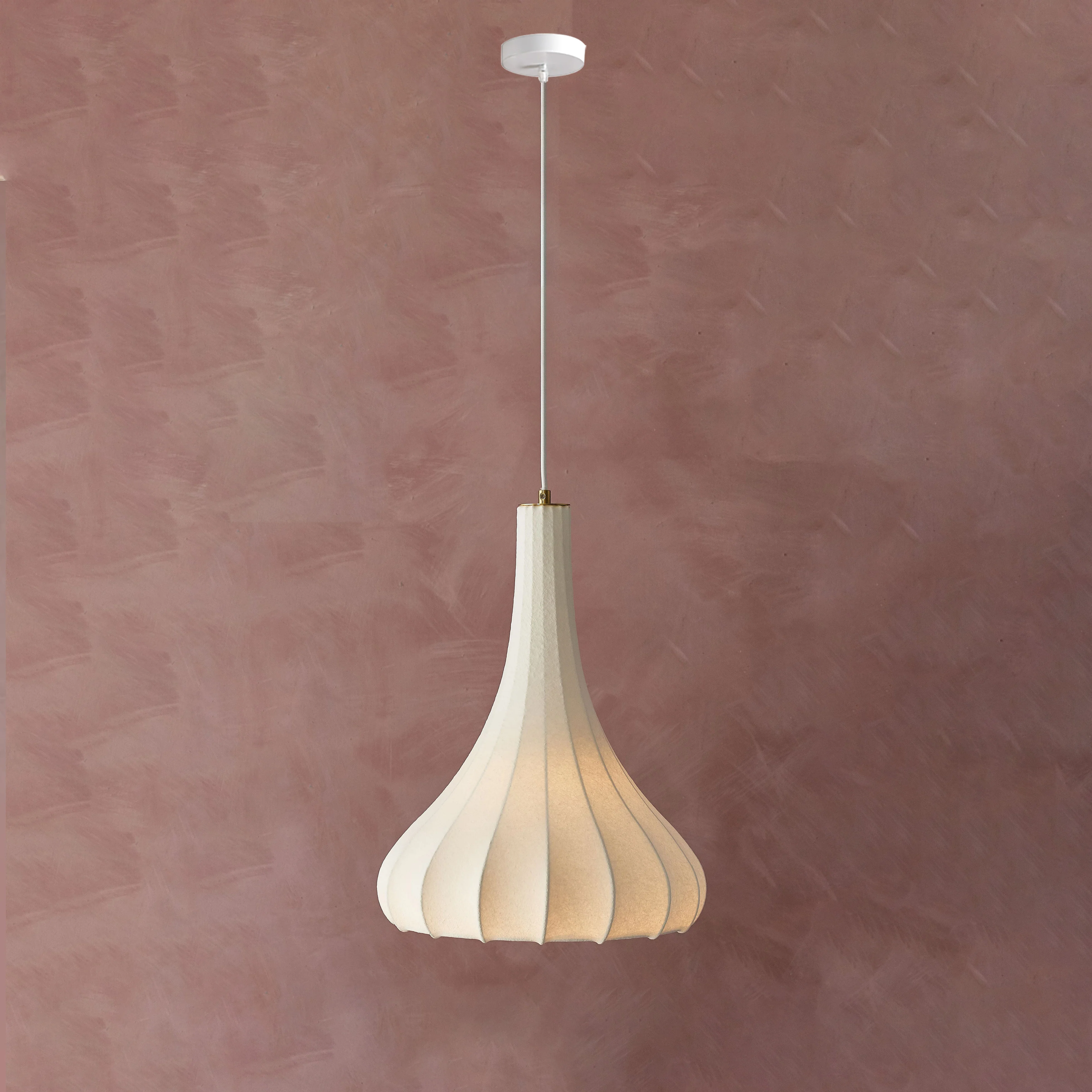 WOMO Cone Silk Pendant Light-WM2975 - Image 17