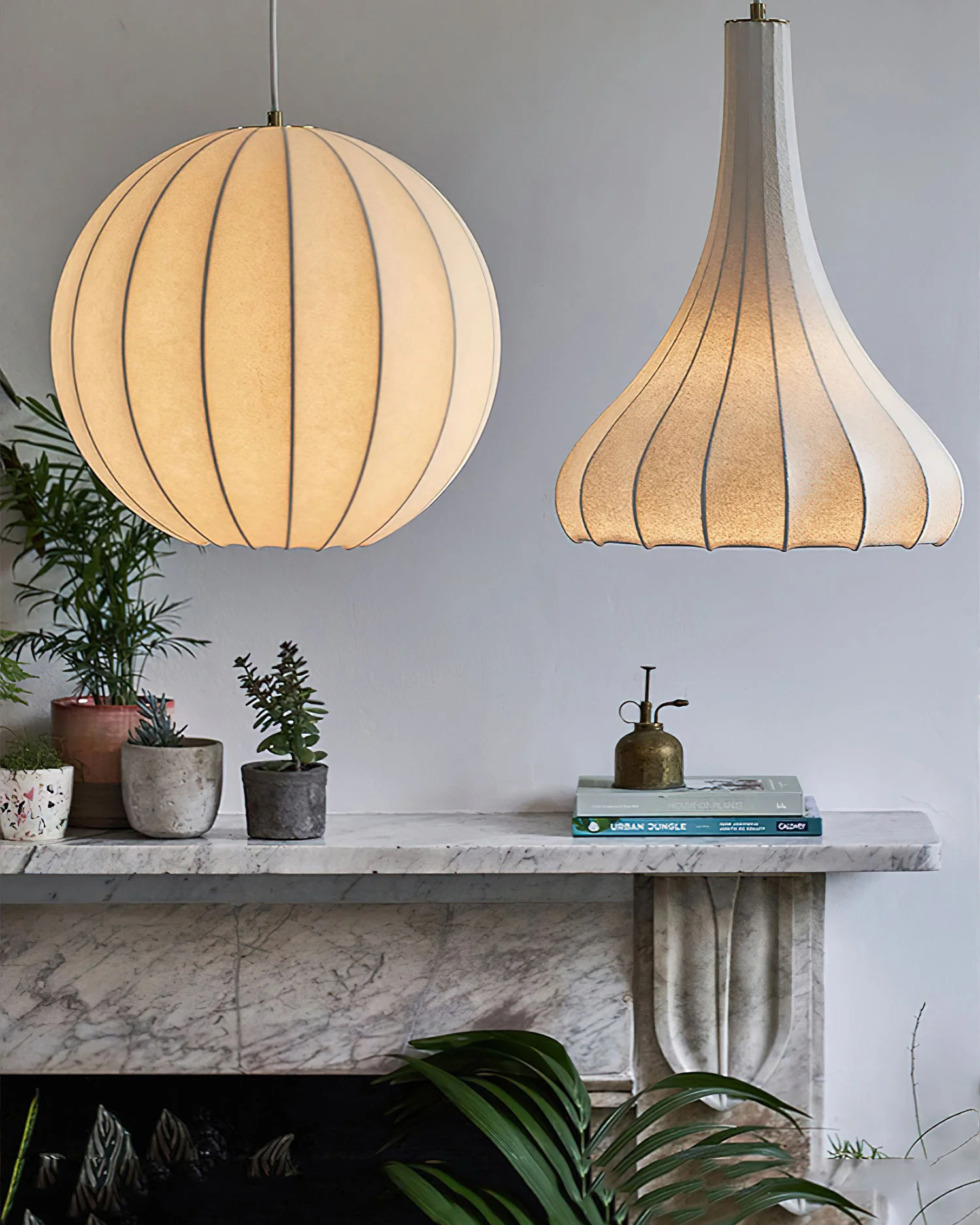 WOMO Cone Silk Pendant Light-WM2975 - Image 6