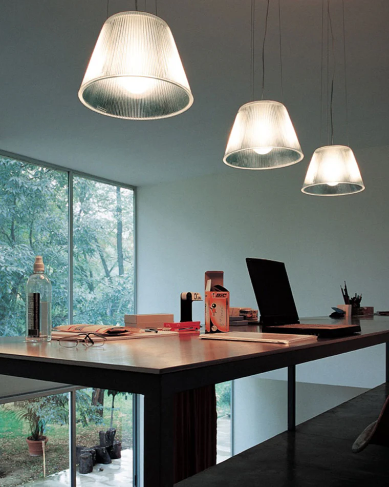 WOMO Conical Drum Glass Pendant Light-WM2788 - Image 3