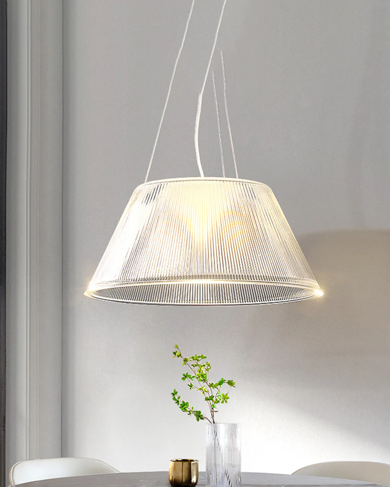 WOMO Conical Drum Glass Pendant Light-WM2788 - Image 8