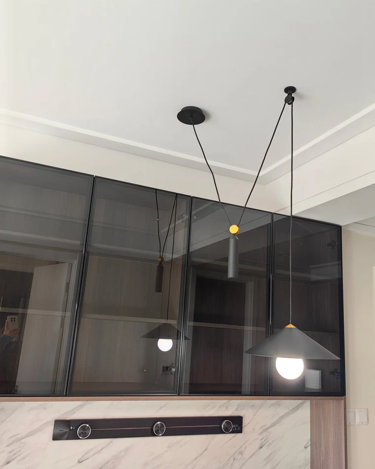WOMO Cone Counterweight Pulley Swag Pendant Lamp-WM2230 - Image 17