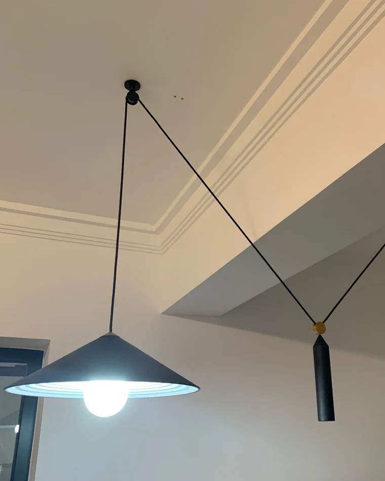 WOMO Cone Counterweight Pulley Swag Pendant Lamp-WM2230 - Image 32