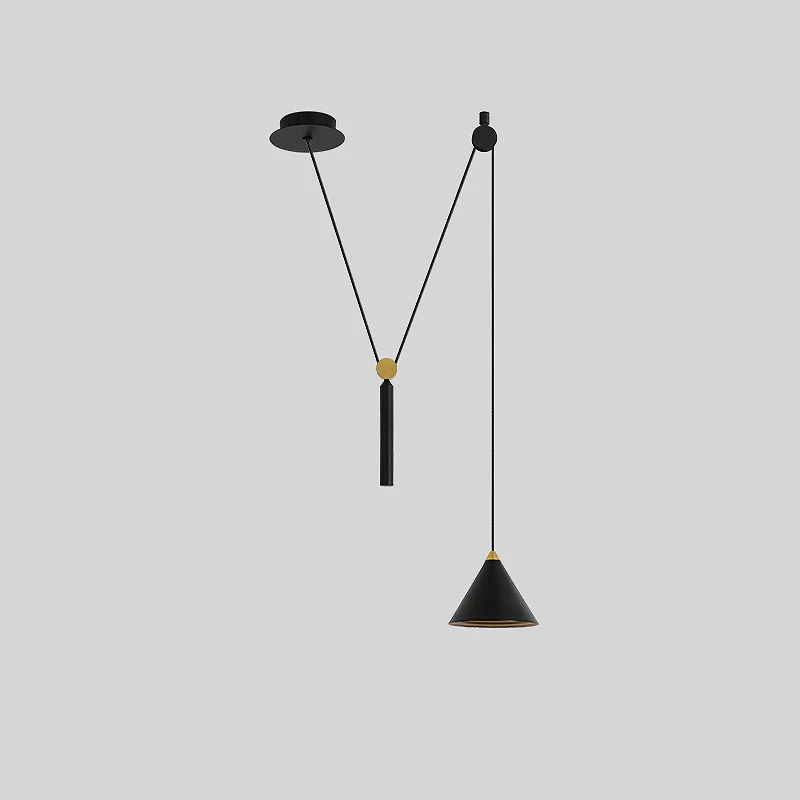 WOMO Cone Counterweight Pulley Swag Pendant Lamp-WM2230 - Image 37