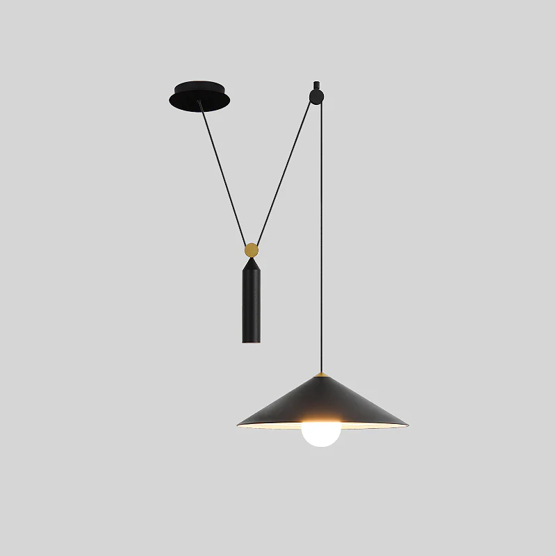 WOMO Cone Counterweight Pulley Swag Pendant Lamp-WM2230 - Image 39