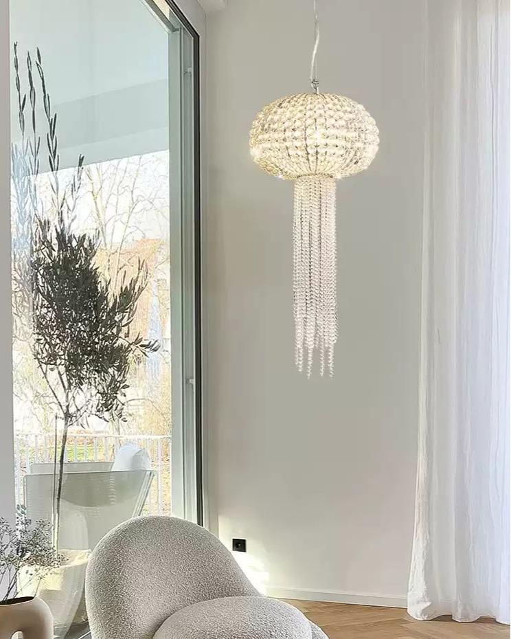WOMO Jellyfish Beaded Crystal Chandelier-WM2371 - Image 3