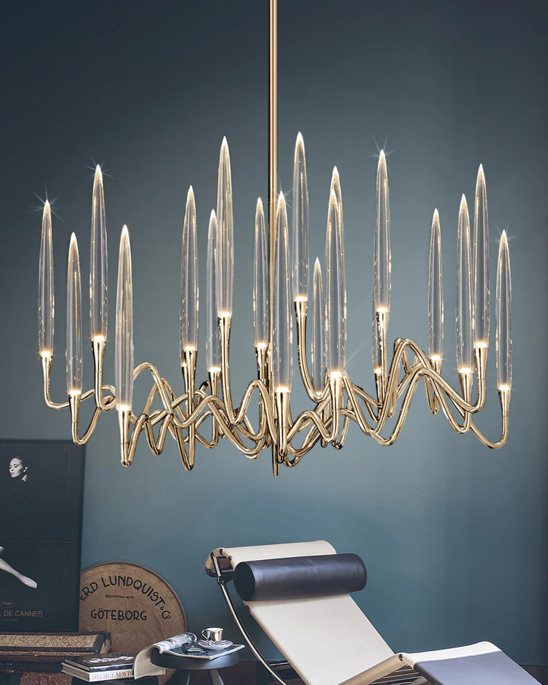 WOMO Crystal Candlestick Chandelier-WM2602 - Image 3