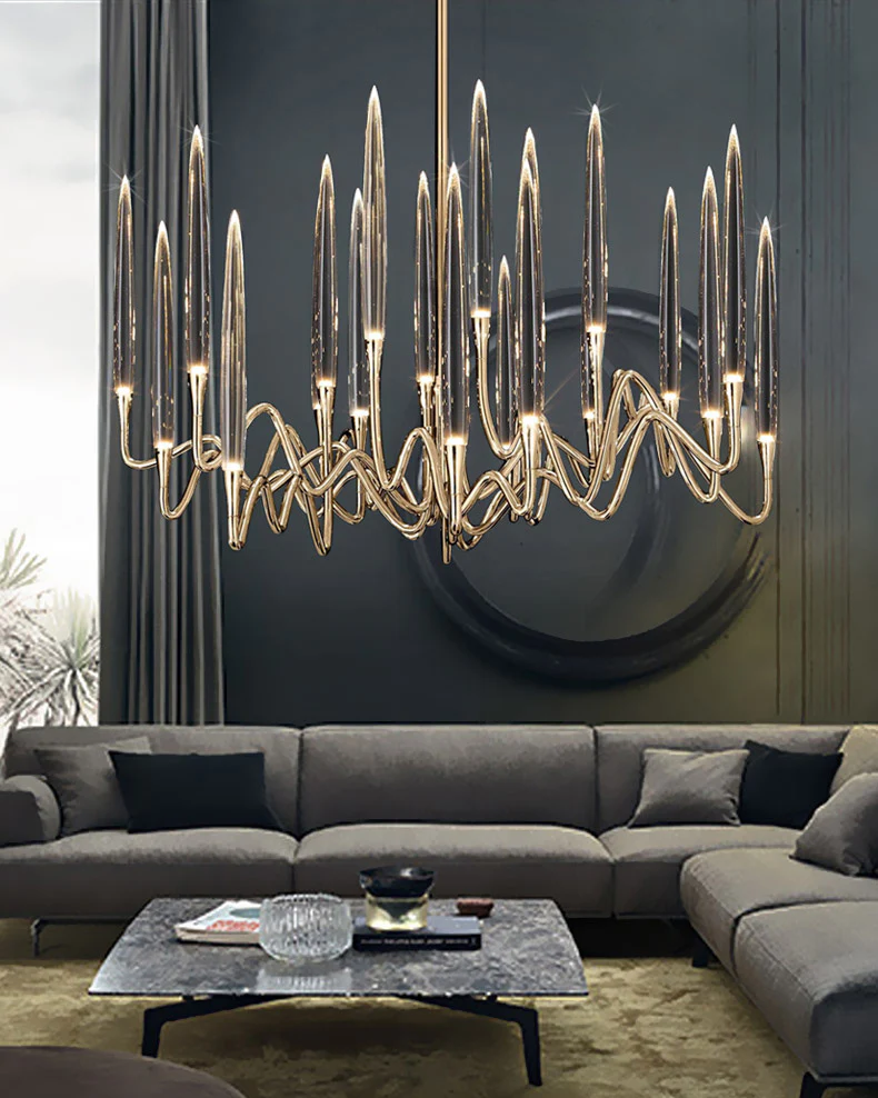 WOMO Crystal Candlestick Chandelier-WM2602 - Image 5
