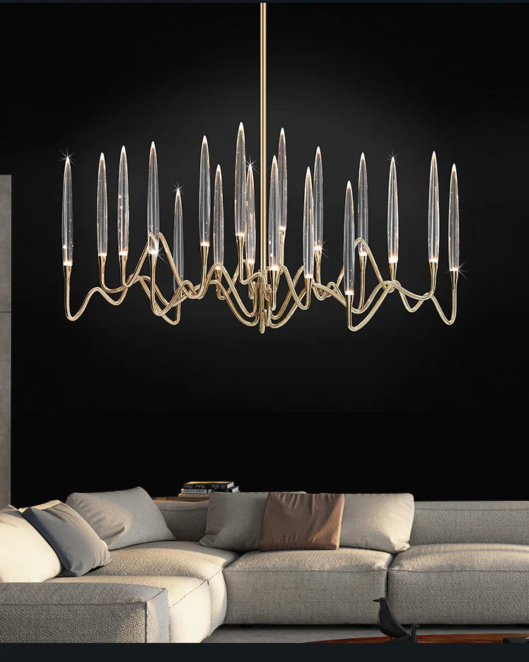 WOMO Crystal Candlestick Chandelier-WM2602 - Image 7