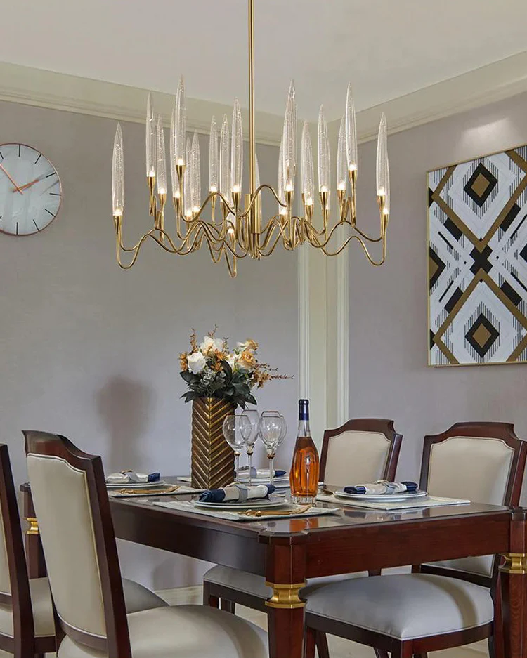 WOMO Crystal Candlestick Chandelier-WM2602 - Image 9