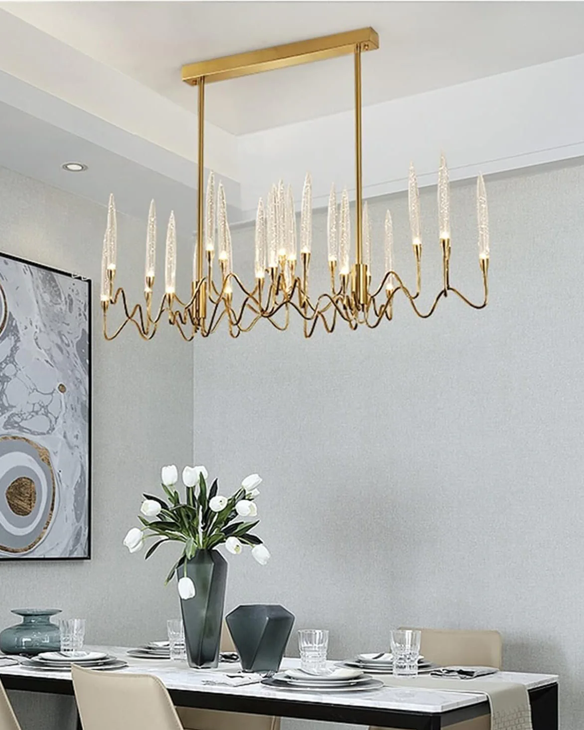 WOMO Crystal Candlestick Chandelier-WM2603 - Image 9