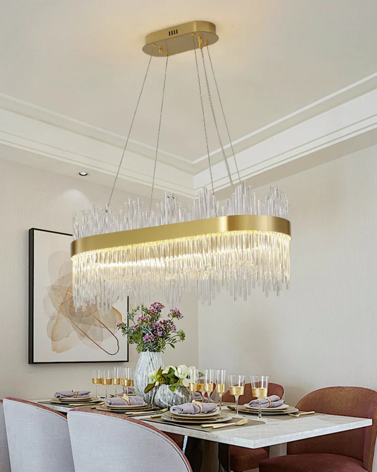 WOMO Glass Rods Round Chandelier-WM2186 - Image 100