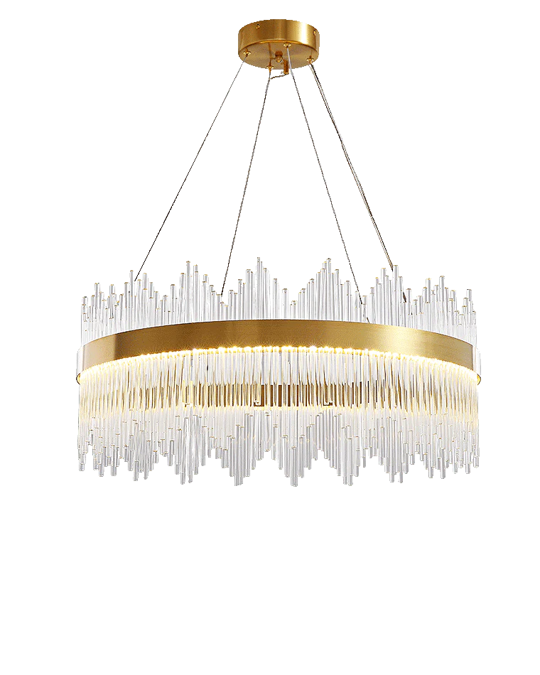 WOMO Glass Rods Round Chandelier-WM2186 - Image 103