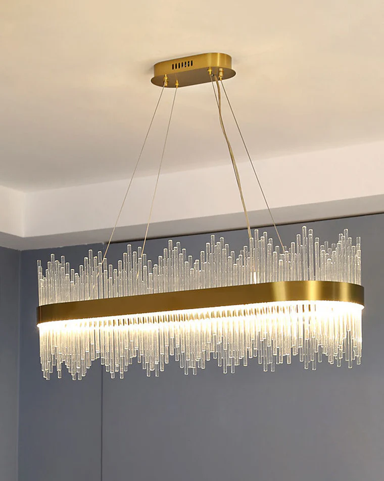 WOMO Glass Rods Round Chandelier-WM2186 - Image 19