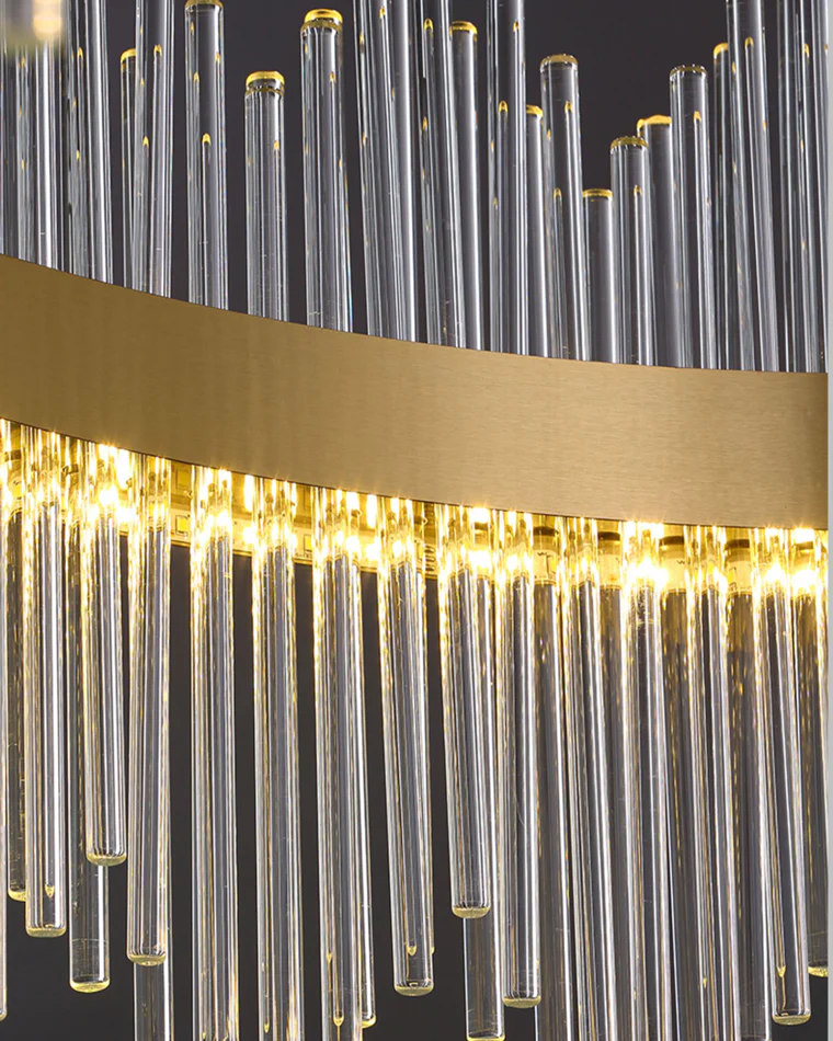 WOMO Glass Rods Round Chandelier-WM2186 - Image 21