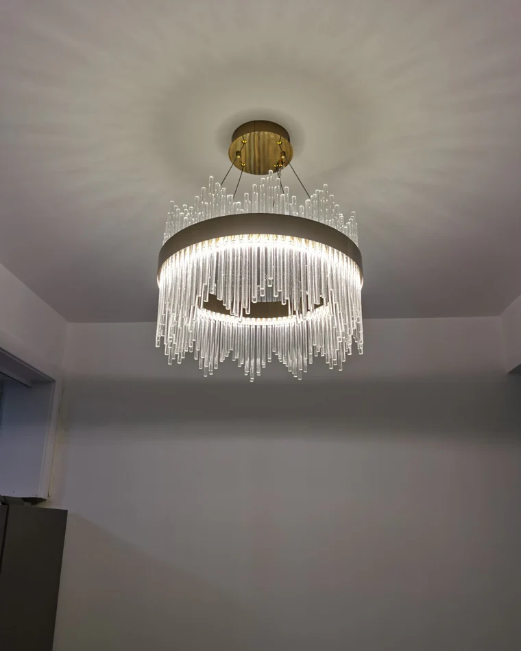 WOMO Glass Rods Round Chandelier-WM2186 - Image 27