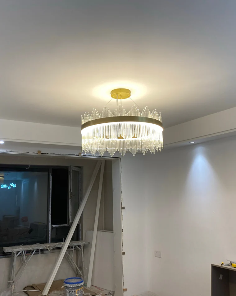 WOMO Glass Rods Round Chandelier-WM2186 - Image 31