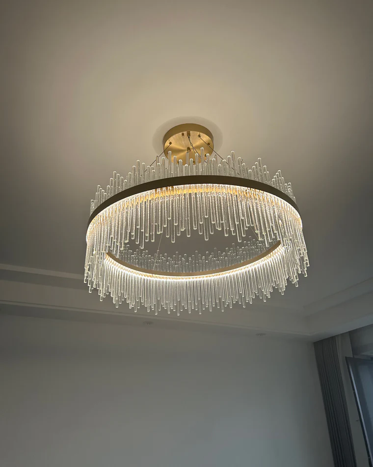 WOMO Glass Rods Round Chandelier-WM2186 - Image 32