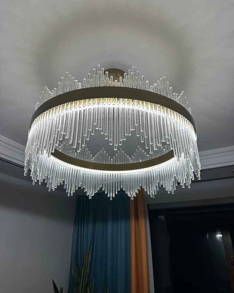 WOMO Glass Rods Round Chandelier-WM2186 - Image 33