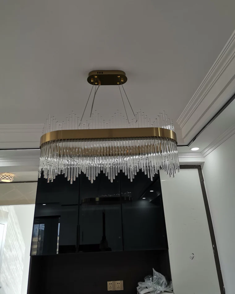 WOMO Glass Rods Round Chandelier-WM2186 - Image 35