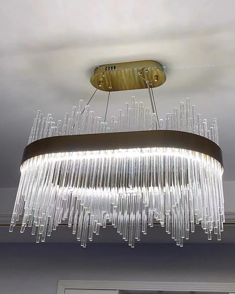 WOMO Glass Rods Round Chandelier-WM2186 - Image 39