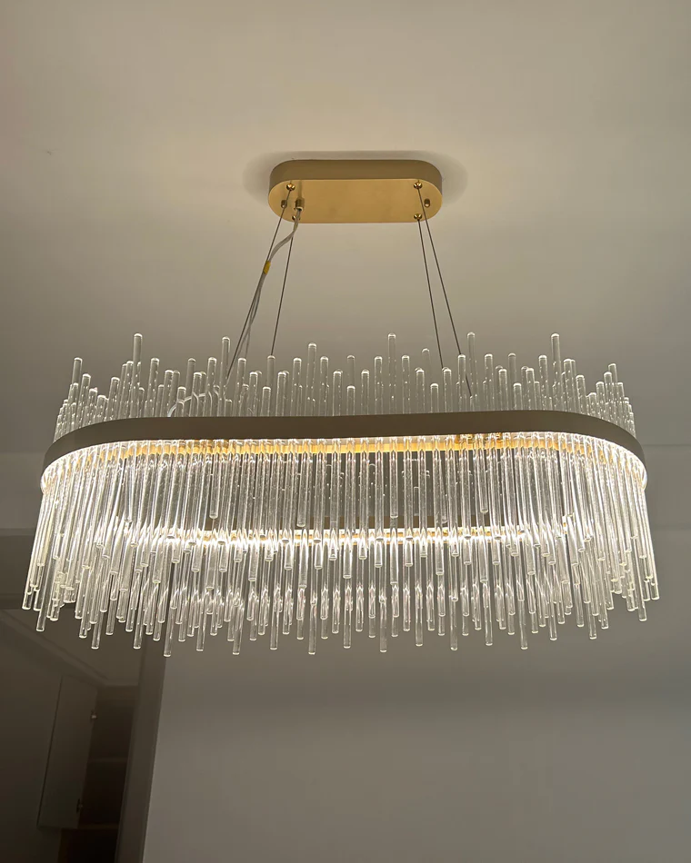 WOMO Glass Rods Round Chandelier-WM2186 - Image 42