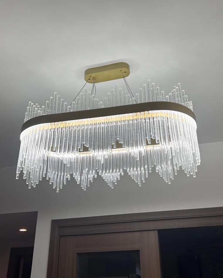 WOMO Glass Rods Round Chandelier-WM2186 - Image 46