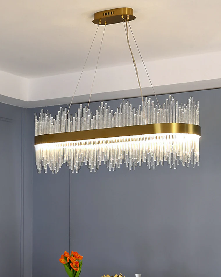 WOMO Glass Rods Round Chandelier-WM2186 - Image 5
