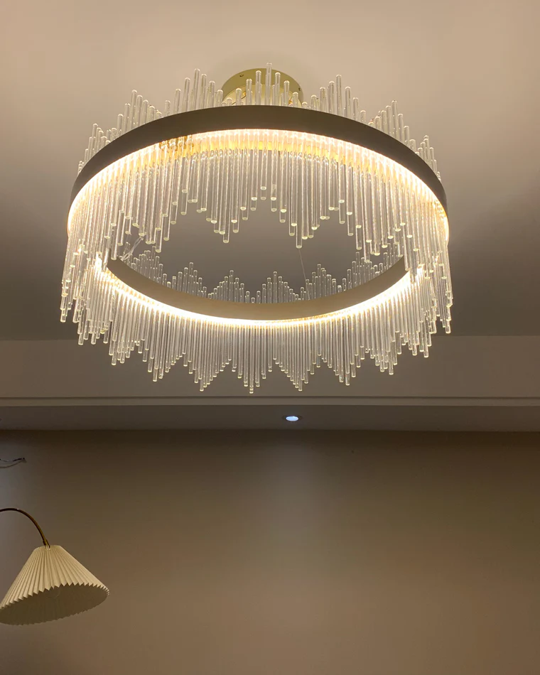 WOMO Glass Rods Round Chandelier-WM2186 - Image 54