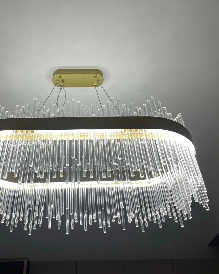 WOMO Glass Rods Round Chandelier-WM2186 - Image 59