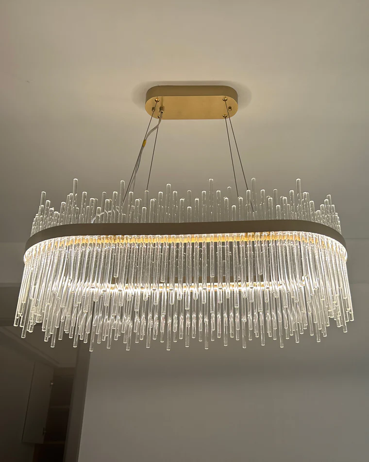 WOMO Glass Rods Round Chandelier-WM2186 - Image 61
