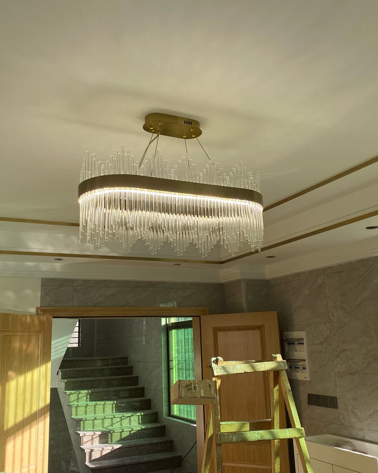 WOMO Glass Rods Round Chandelier-WM2186 - Image 62