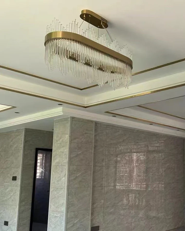 WOMO Glass Rods Round Chandelier-WM2186 - Image 64