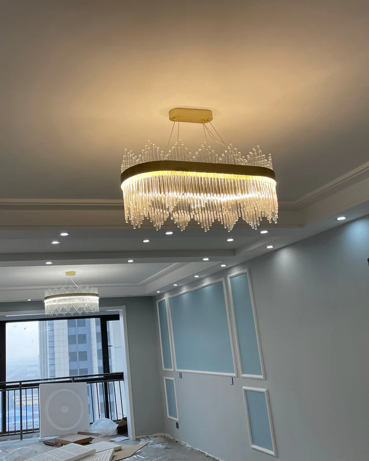 WOMO Glass Rods Round Chandelier-WM2186 - Image 66